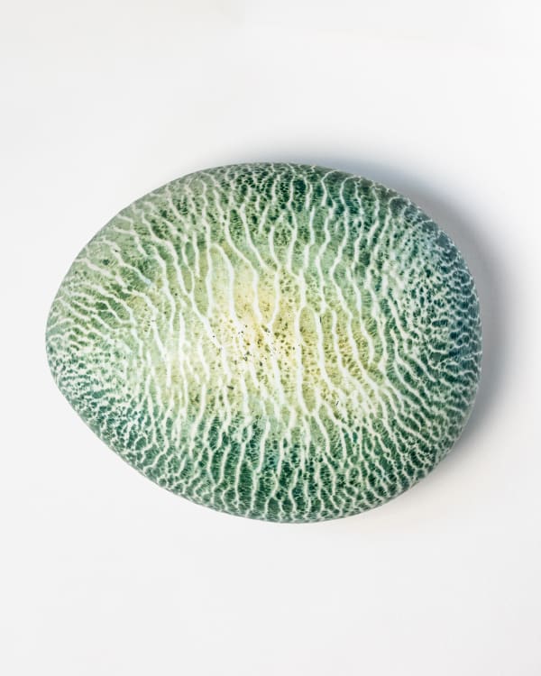 Light Green Seastone Hand built ceramic 24 x 20 x 13 cm Judith Davies