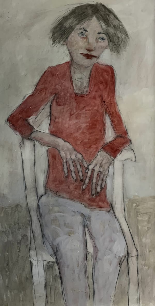 The Actor Oil and pencil on board 108x61cm Joyce Gunn Cairns