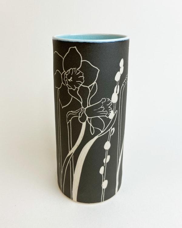 Jo Walker, Daffodil and Pussy Willow Vase