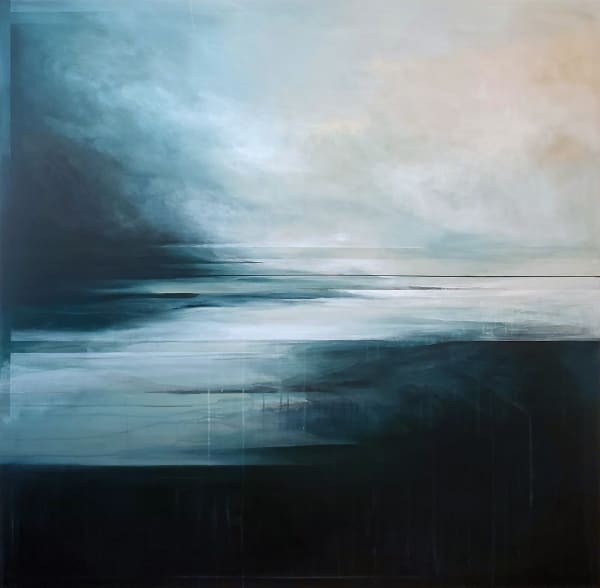 Storm Toward May, 2024 Ink, gesso and acrylic on panel 120 x 120cm Connie Liebschner