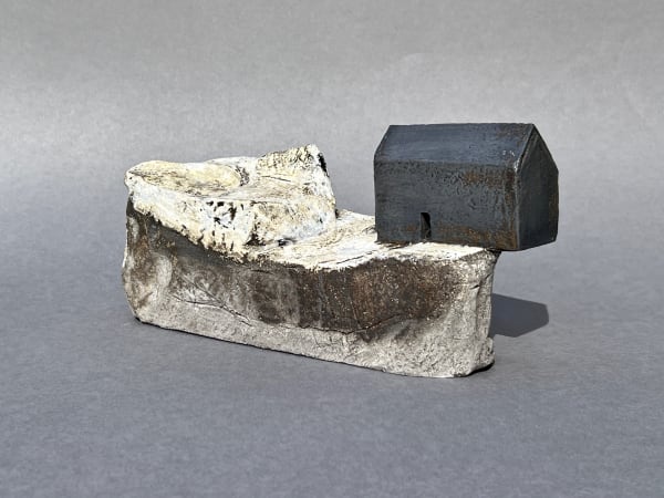 Rowena Brown, Cling II (black house on rock)