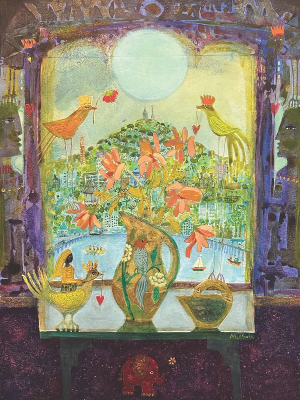 Morag Muir, Cyan Moon, 2023