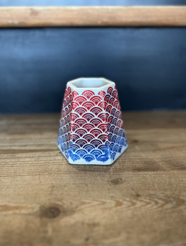 Small Origami Vase 9, 2022 Porcelain clay 8.5 x 8.5cm Saya McNairn-Yanagi