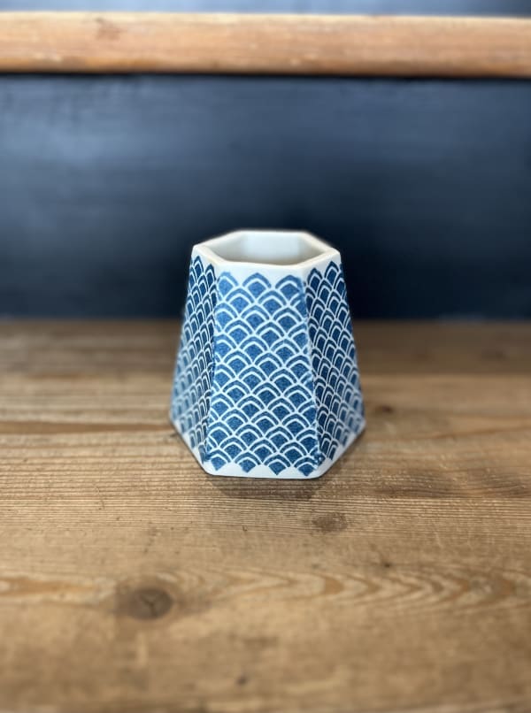 Small Origami Vase 11, 2022 Porcelain clay 8.5 x 8.5cm Saya McNairn-Yanagi