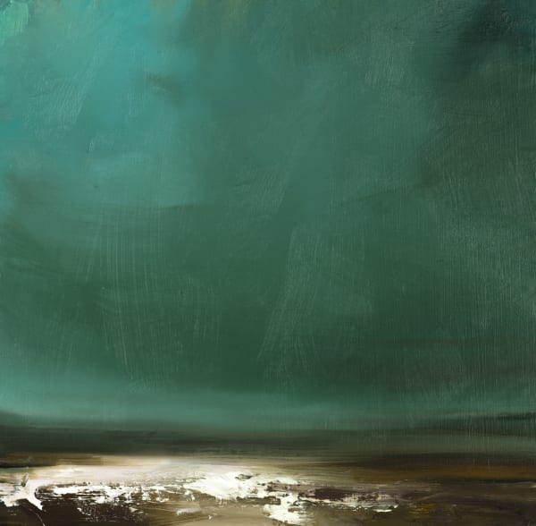 Jade Sky and Kelp Beds Oil on board 30 x 30 cm Laura Finlayson