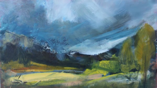 Season's End Oil on board 21 x 36 cm Astrid Leeson