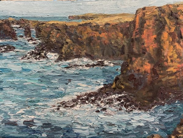 Wild Atlantic Oil on canvas 30 x 40cm Henry Kondracki