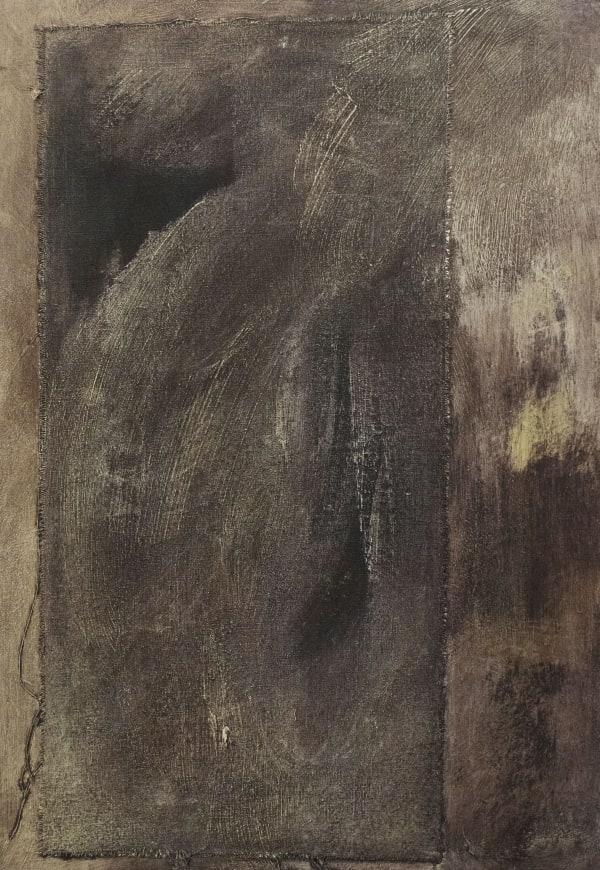 Echoes of Light Acrylic, linseed oil and calico cloth on board 43.5x30.5cm Hannah Benassi