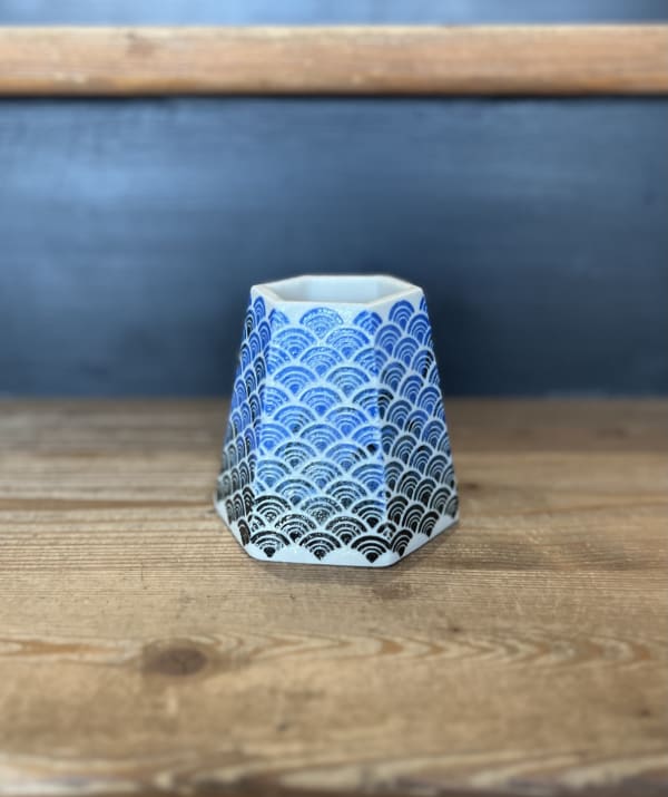 Small Origami Vase 8, 2022 Porcelain clay 8.5 x 8.5cm Saya McNairn-Yanagi