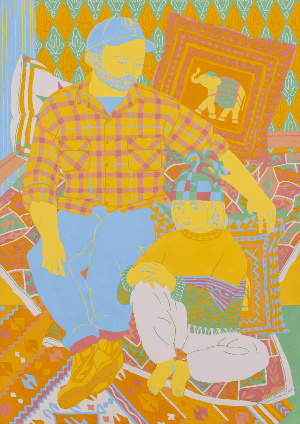 Daniel and Katy, 2000 Oil on Board 122x86cm Norman Gilbert