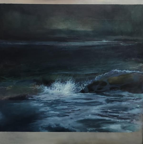 Nerine Tassie, Nightfall Over East Coast Waves