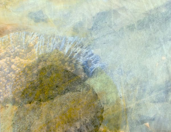 Ocean Drift Ink and pastel on Japanese paper 25 x 32 cm Jean Gillespie