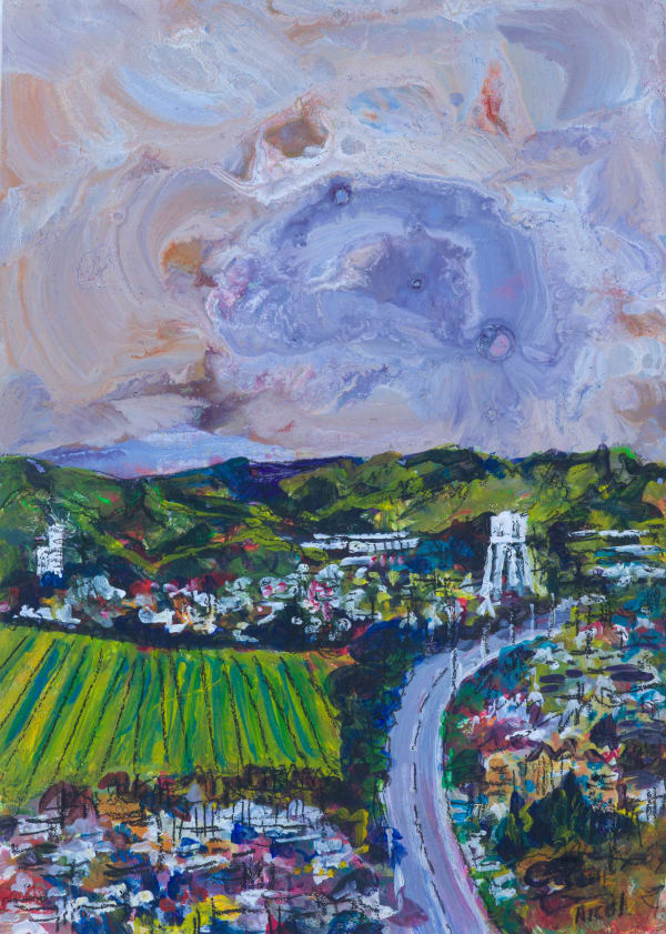 Ruth Nicol, Menzieshill Water Tower From Dundee Law, 2023