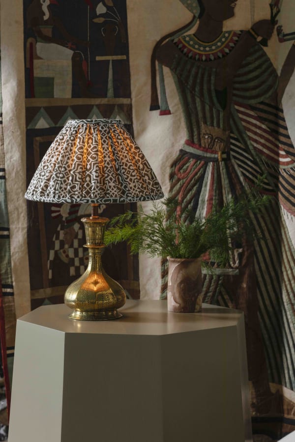 Lulu Lytle of Soane Britain invited me to analyse an antique Egyptian tent panel. This conversation led to an exciting collaboration, resulting in a unique geometric design being developed exclusively for Soane. The pattern, titled Rumi , is now available at Soane. Image Courtsey of Soane Britain.