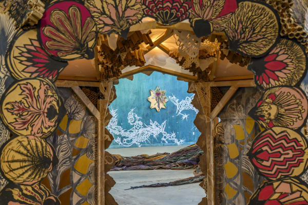 Detail from Swoon's Seven Contemplations