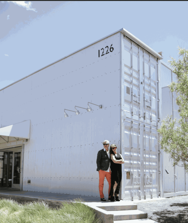 Tonya Turner Carroll and Michael Carroll Outside CONTAINER