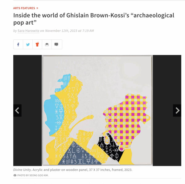 Inside the world of Ghislain Brown-Kossi’s “archaeological pop art”