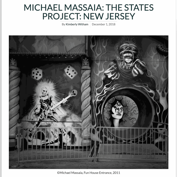 Screenshot of the article on Lenscratch