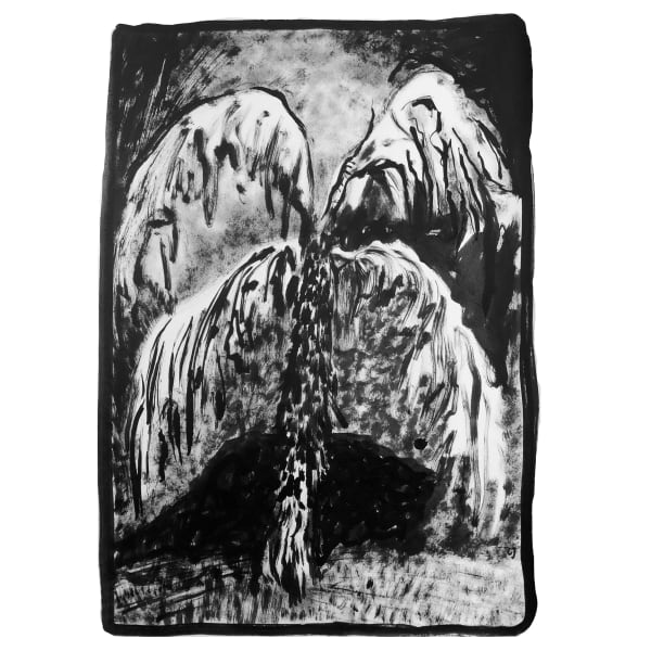 The Strength Of A Palm 30X40Cm Indian Ink On Paper