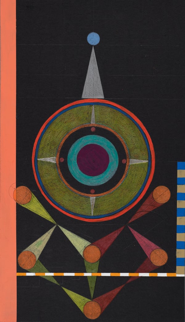 HILMA'S GHOST, XII - The Hanged Man, 2021