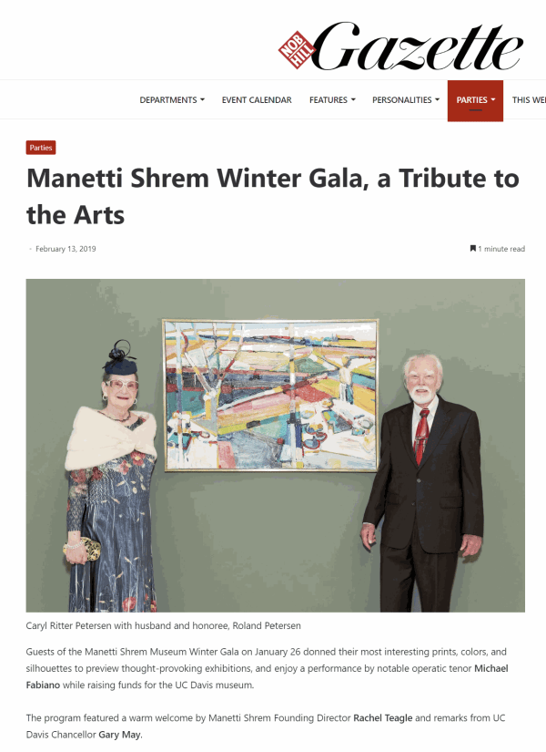 Nob Hill Gazette - Manetti Shrem Winter Gala, a Tribute to the Arts