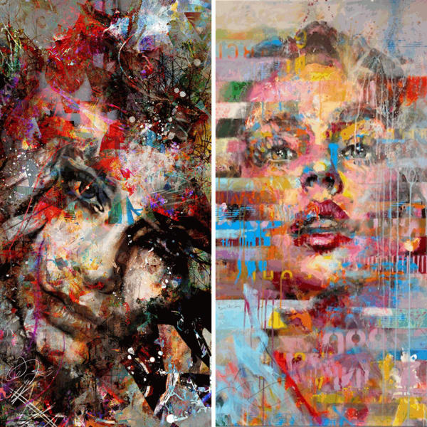 Distorted Portraits: A Bold Exploration of Perceptions and Reality