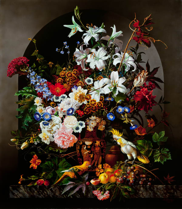 Still life with parrots, 2007