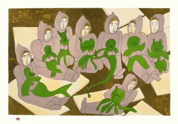 SHUVINAI ASHOONA, Caring for Creatures, 2022