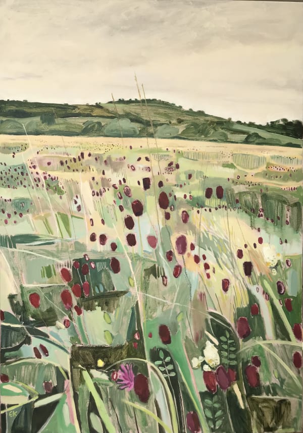 Elaine Kazimierczuk, Long Mead View with Great Burnet, 2023