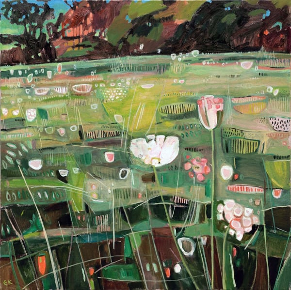 Elaine Kazimierczuk, Little Tuscany Meadow with Wild Carrot and Chicory, 2024