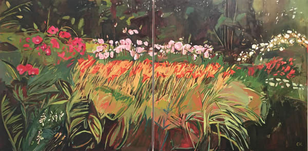 Diptych Rose, Lily, Rose