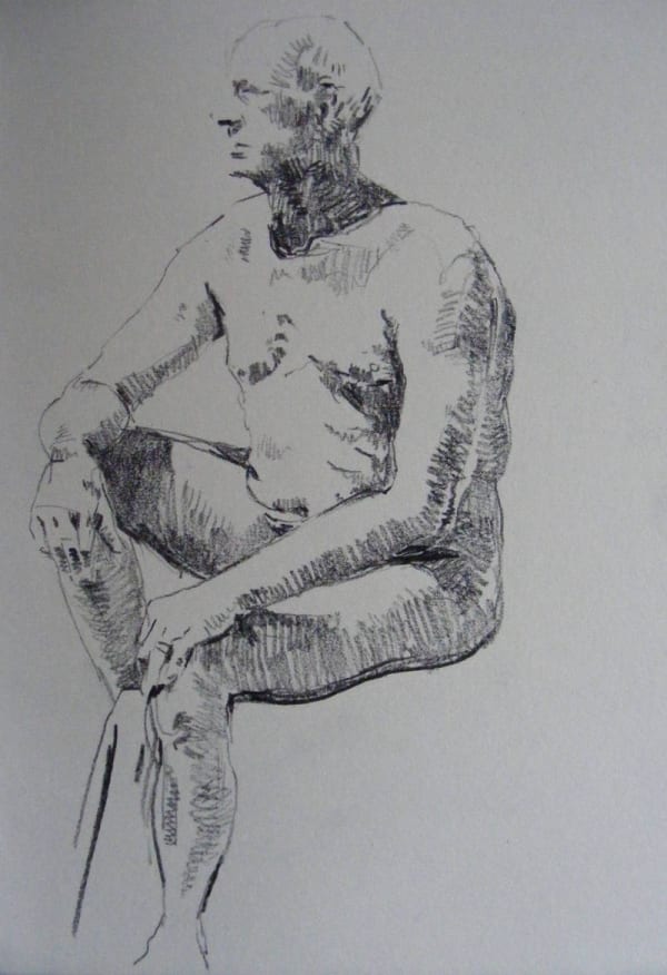 Sketch book, nude study