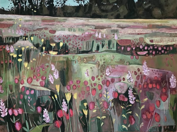 Elaine Kazimierczuk, Orchids and Red Clover, 2022