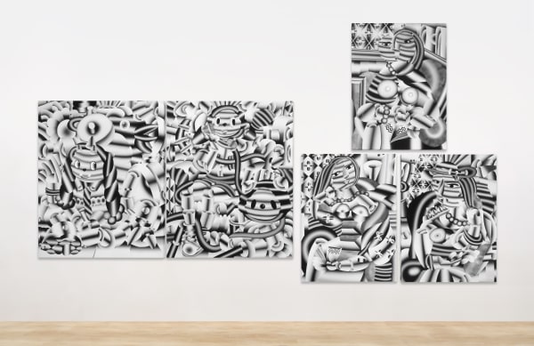 Installation view, Juwon Aderemi; Joseph Munyao Baraka; Pablo Benzo; Geoffrey Bouillot; Rune Christensen; Denise Rudolf Frank; Henrik Godsk; Marina Iglesias;...