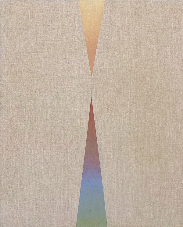 Rachel Garrard Together, 2021 Rock powder pigment on linen 33 1/2 x 27 1/2 in 85.1 x 69.8 cm