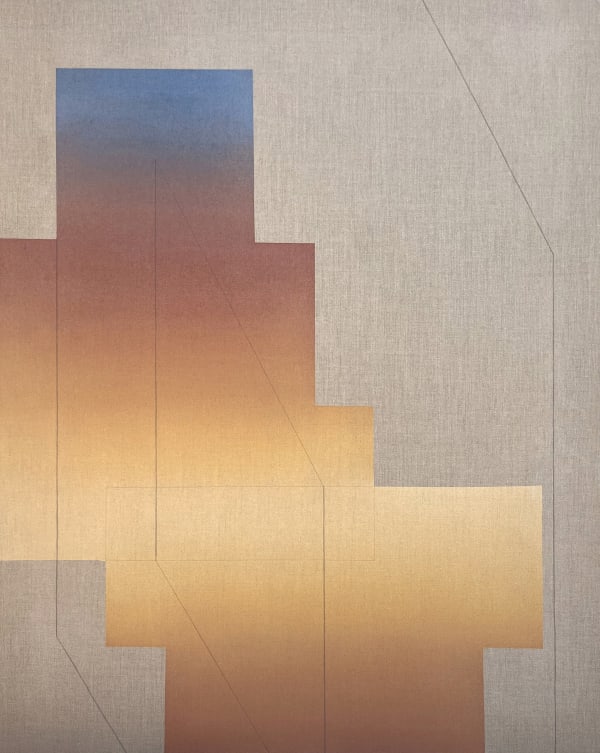 Rachel Garrard Manifold Angle, 2023 Rock powder pigment on linen 70 x 56 in 177.8 x 142.2 cm