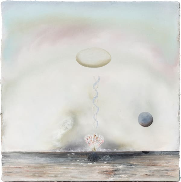 Rebecca Sharp Coherence, 2022 Oil on canvas 9 7/8 x 9 7/8 in 25 x 25 cm