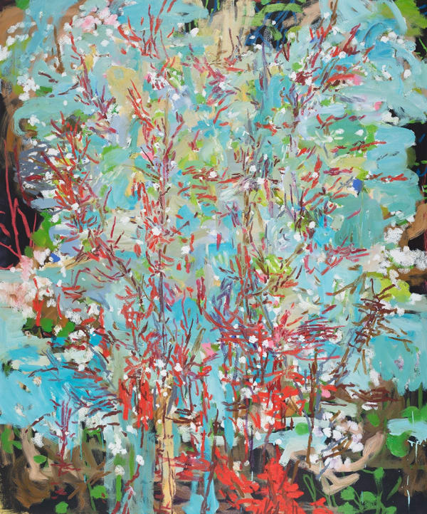 Michael De Feo Chankanaab, 2023 Acrylic, oil, oil stick 72 x 60 in 182.9 x 152.4 cm