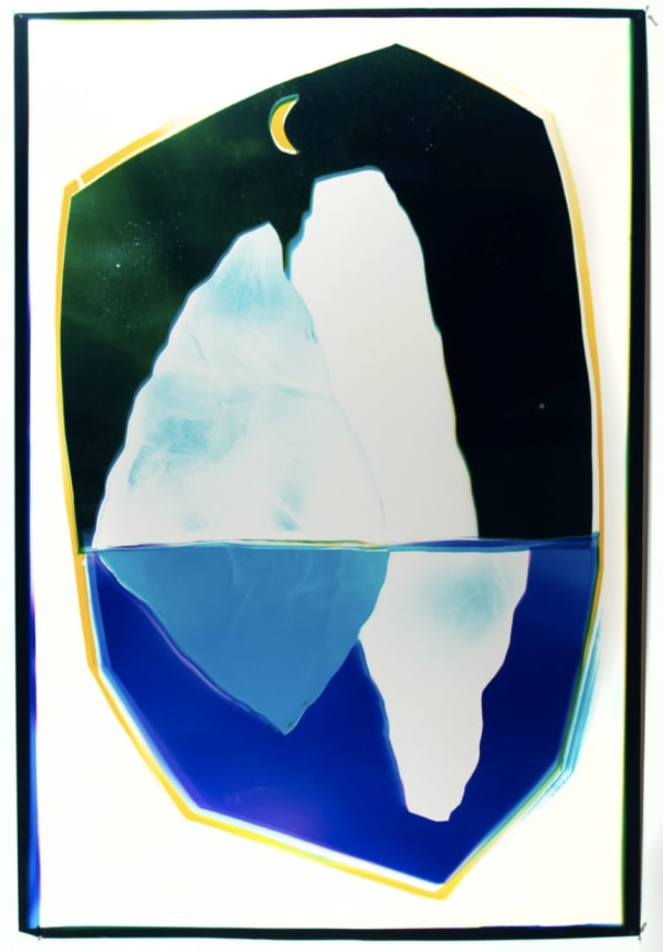 Liz Nielsen Glacier Lovers, 2024 Analog chromogenic photogram on Fujiflex 72 1/2 x 48 in
