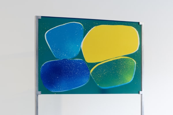 Liz Nielsen Friend Group, 2024 Analog chromogenic light painting on Fujiclear 30 x 20 in