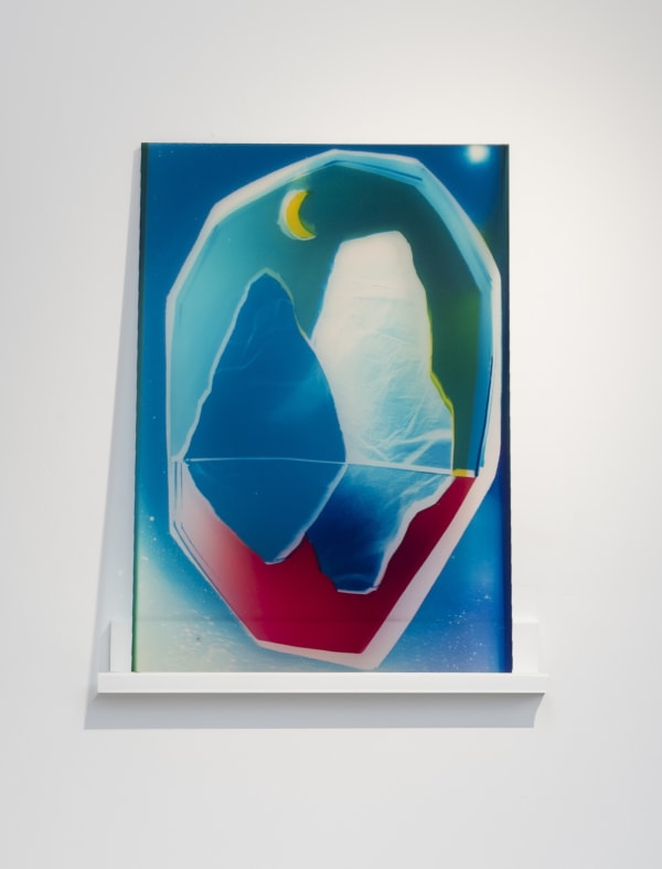 Liz Nielsen Dreaming with You, 2024 Analog chromogenic light painting on Fujiclear 30 x 20 in