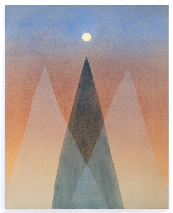 Rachel Garrard Fire II, 2024 Rock powder pigment on linen 70 x 56 in 177.8 x 142.2 cm