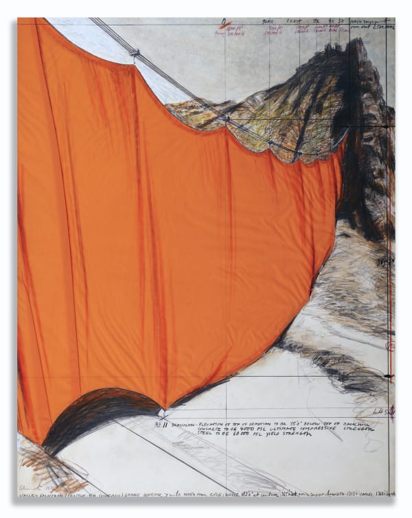 Christo Valley Curtain (Project for Colorado), 1972
