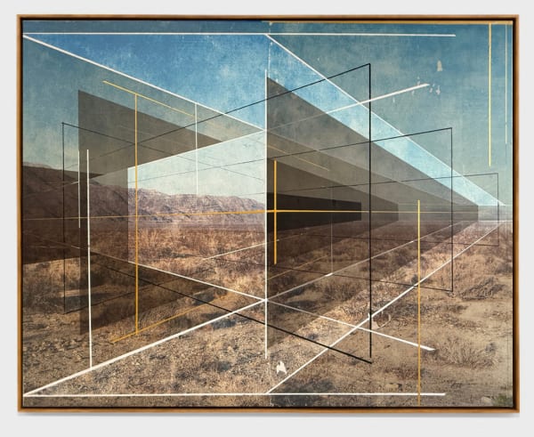 Rodrigo Valenzuela New Land D 020, 2025 Acrylic and toner on canvas 48 x 60 in 121.9 x 152.4 cm