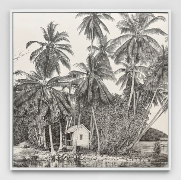 Carlos Rólon Casita, 2025 Graphite on Legion paper mounted on Dibond 30 x 30 in 76.2 x 76.2 cm