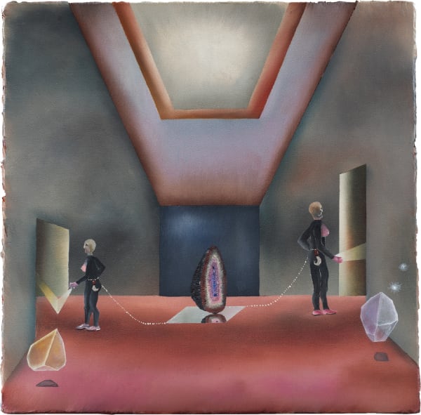 Rebecca Sharp I Love Doing This With You, 2023 Oil on Canvas 10 x 10 in 25.4 x 25.4 cm