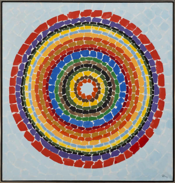 LUNAR RENDEZVOUS - CIRCLE OF FLOWERS Alma Thomas, 1969 Crystal Bridges Museum of American Art, Arkansas