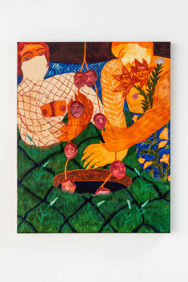 Rusudan Khizanishvili The Spirit of the Depth, 2024 Signed and dated 2024 verso Oil on canvas 100 x 80 cm