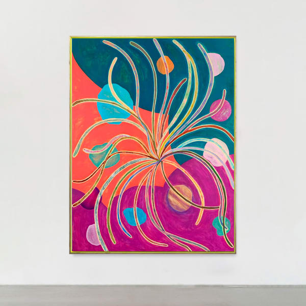 assume vivid astro focus Tillandsia Paraíso, 2025 Acrylic and pencil on wood 200 x 150 cm | 78.74 x 59.06 in