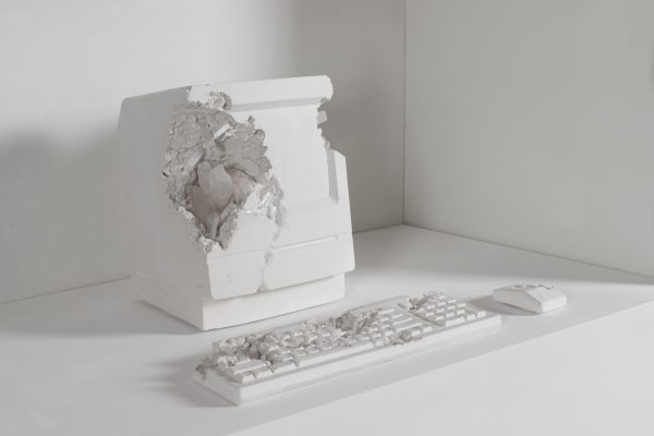 Daniel Arsham Quartz 1982 Desktop Computer, 2019
